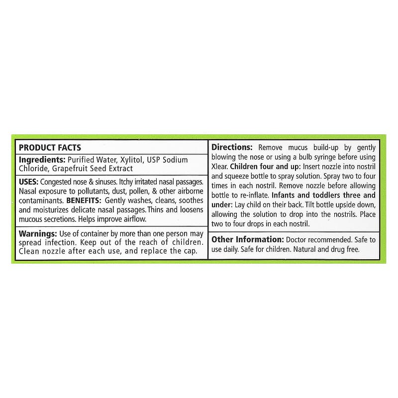 Xlear, Kid's Xlear®, Natural Saline Nasal Spray, 0.75 fl oz (22 ml)