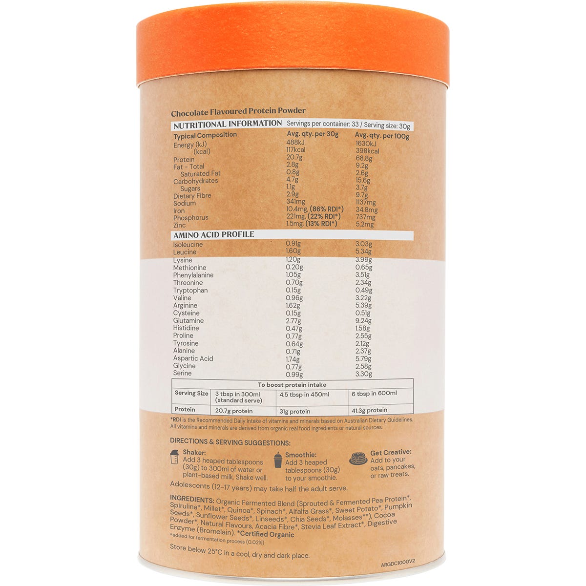 Amazonia Raw Gentle Digest Paleo Protein Chocolate 1kg - Amazonia