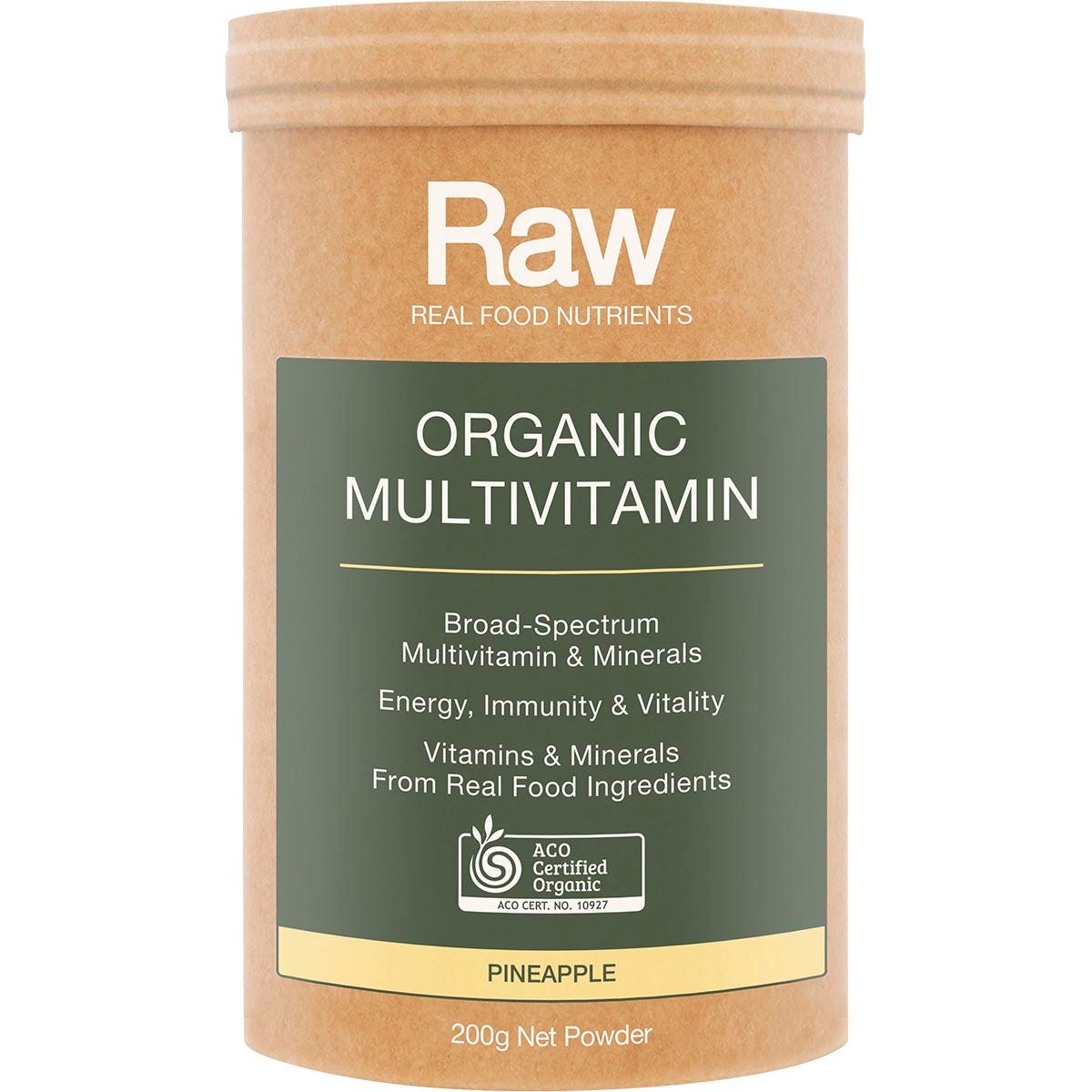 Amazonia Raw Organic Multivitamin Pineapple 200g - Amazonia