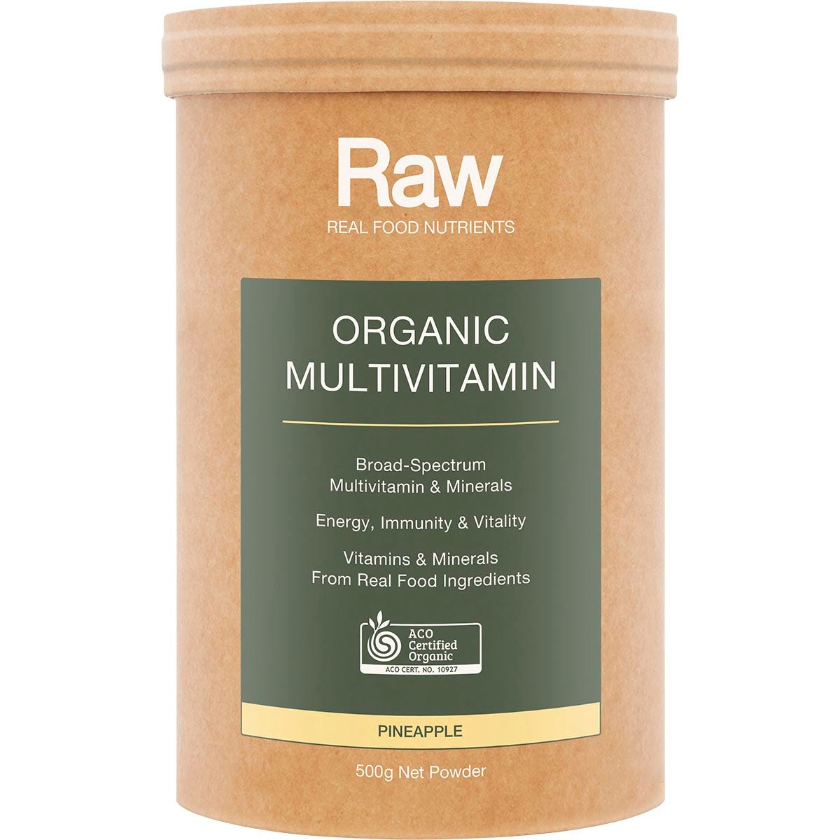 Amazonia Raw Organic Multivitamin Pineapple 500g - Amazonia