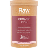 Amazonia Raw Organic Iron Apple Blackcurrant 200g - Amazonia