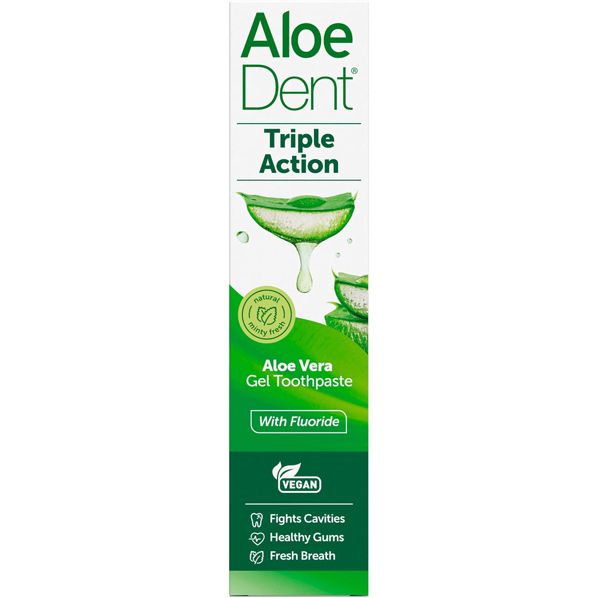 Aloe Dent Toothpaste Triple Action with Fluoride 100ml - Aloe Dent