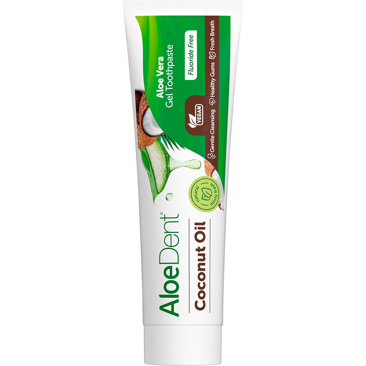 Aloe Dent Toothpaste Coconut Oil Fluoride Free 100ml - Aloe Dent