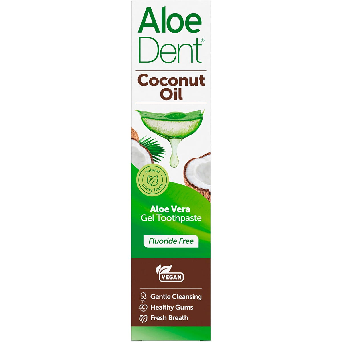 Aloe Dent Toothpaste Coconut Oil Fluoride Free 100ml - Aloe Dent