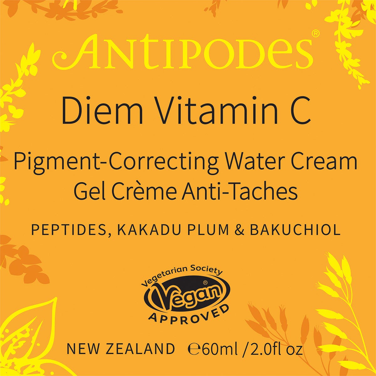 Antipodes Diem Vitamin C Pigment-Correcting Water Cream 60ml - Antipodes