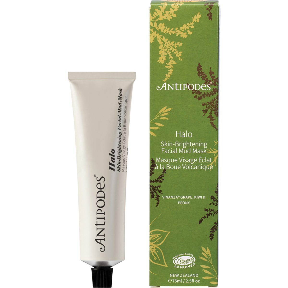 Antipodes Halo Skin-Brightening Facial Mud Mask 75ml - Antipodes