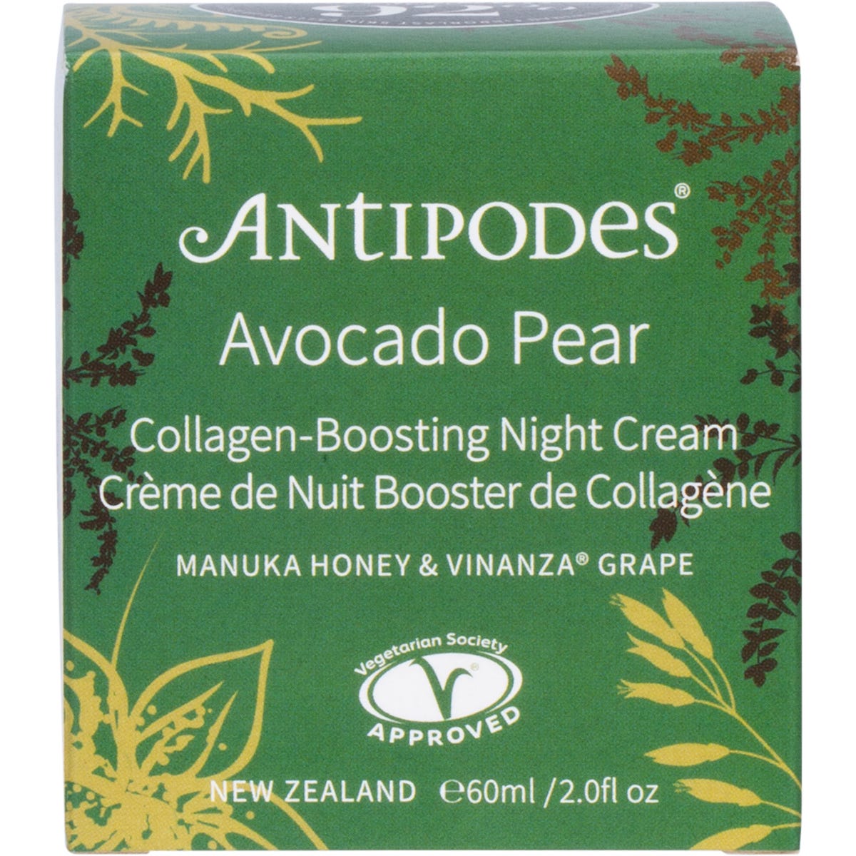 Antipodes Avocado Pear Collagen-Boosting Night Cream 60ml - Antipodes