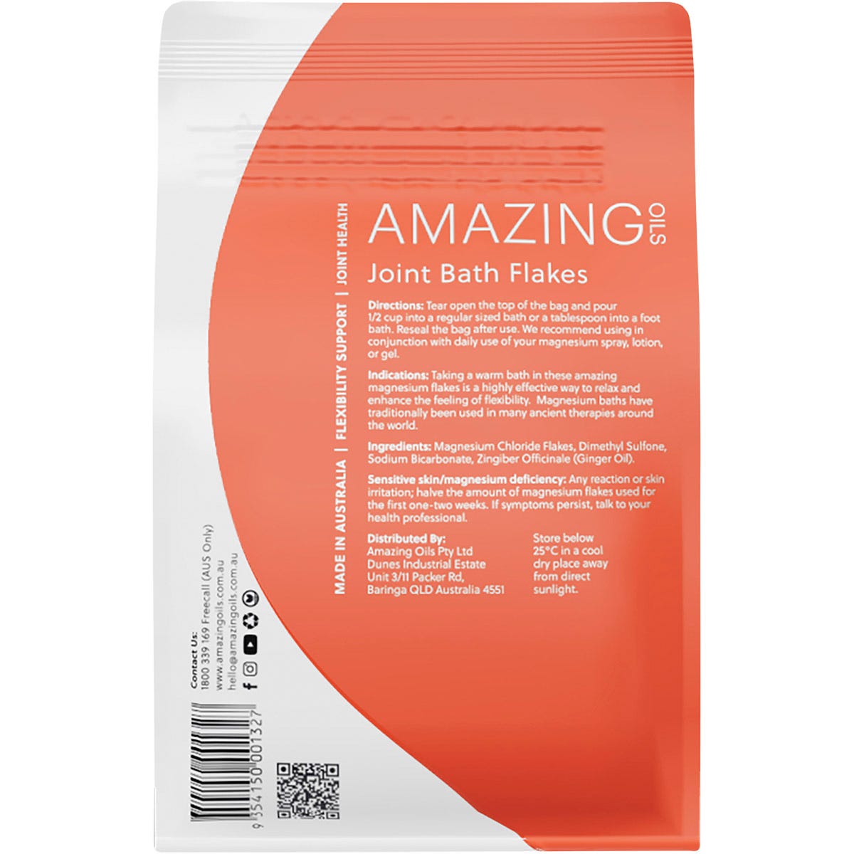 Amazing Oils Magnesium Joint Bath Flakes 800g - Amazing Oils