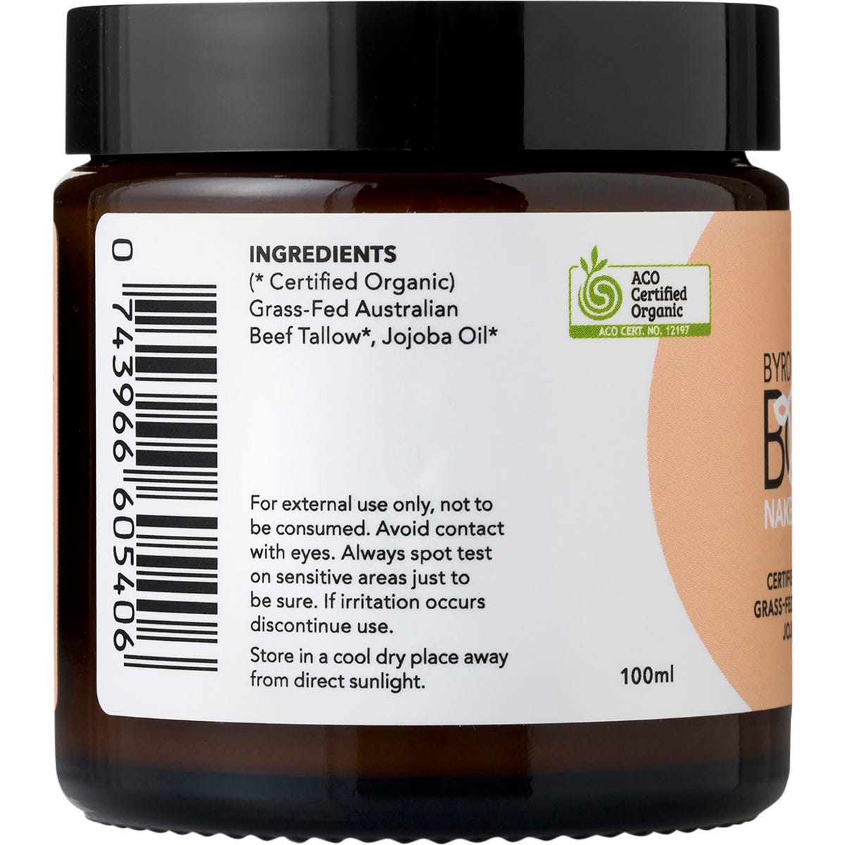 BYRON BAY TALLOW Body Naked Balm 100ml - BYRON BAY TALLOW