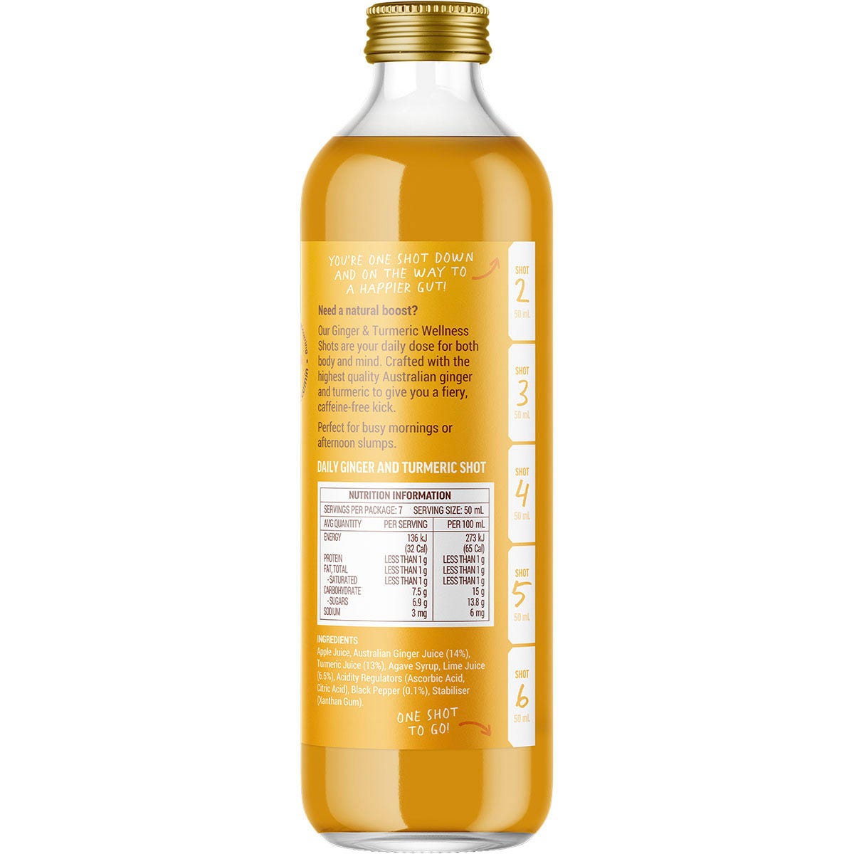 Buderim Ginger Ginger & Turmeric Wellness Shots 350ml - Buderim Ginger