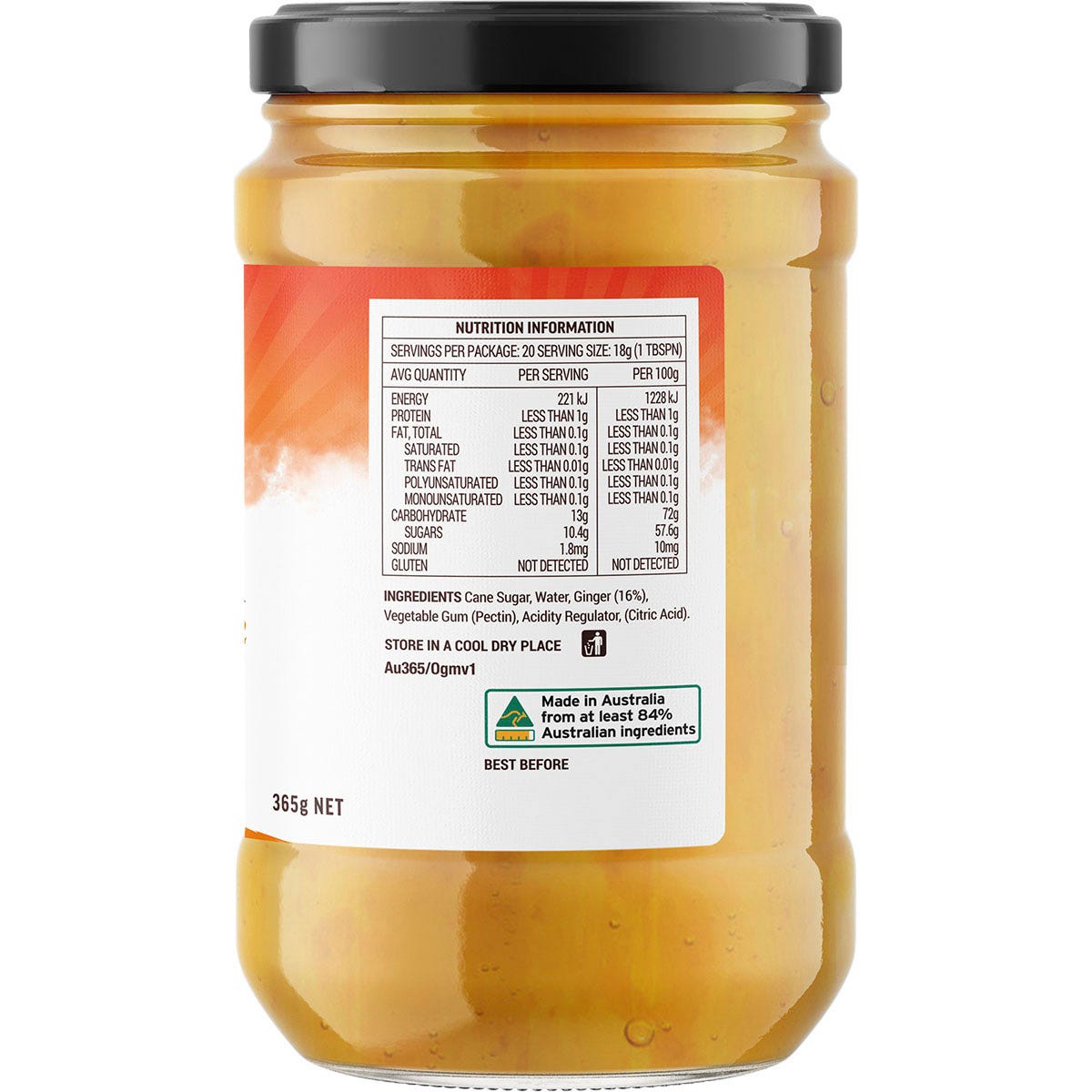 Buderim Ginger Original Ginger Marmalade 365g - Buderim Ginger