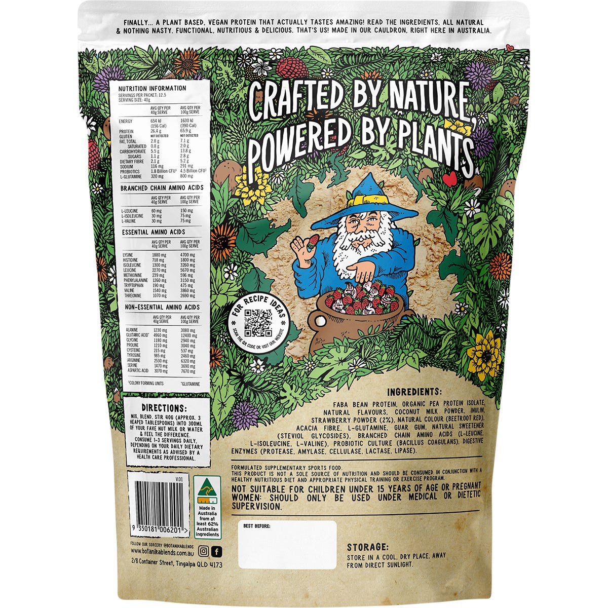 Botanika Blends Plant Protein Strawberries & Cream 500g - Botanika Blends