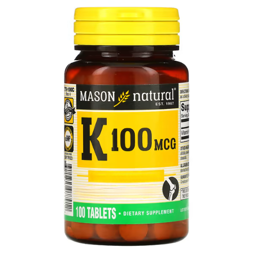 Mason Natural, Vitamin K, 100 mcg, 100 Tablets