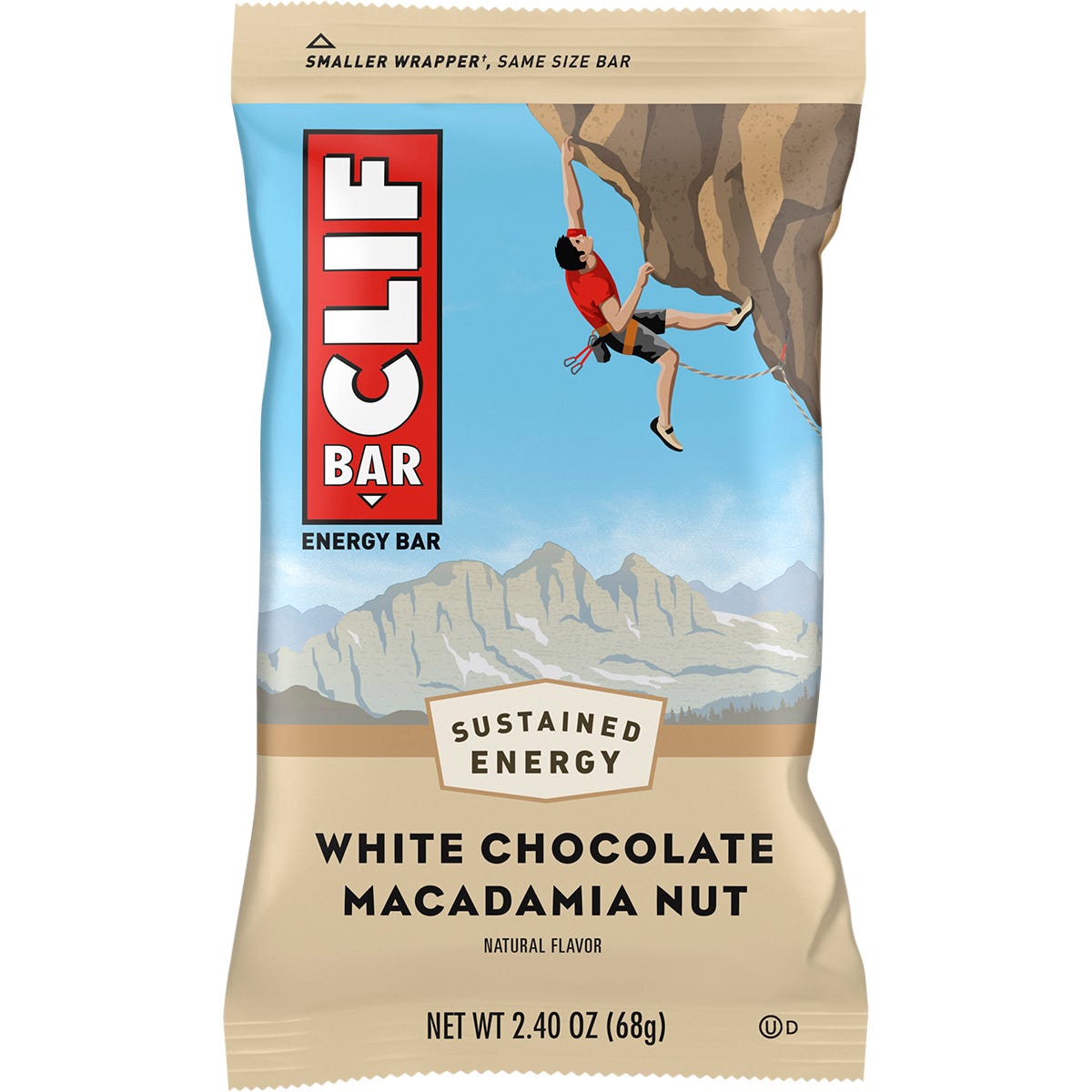 CLIF Energy Bar White Chocolate Macadamia 12x68g - CLIF