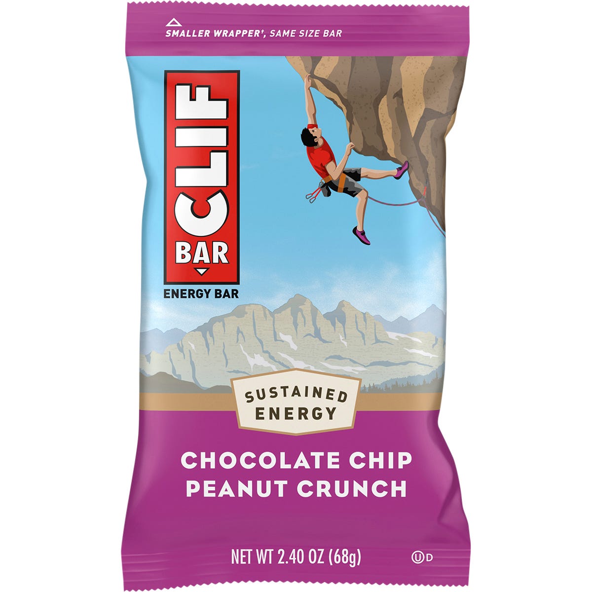 CLIF Energy Bar Chocolate Chip Peanut Crunch 12x68g - CLIF