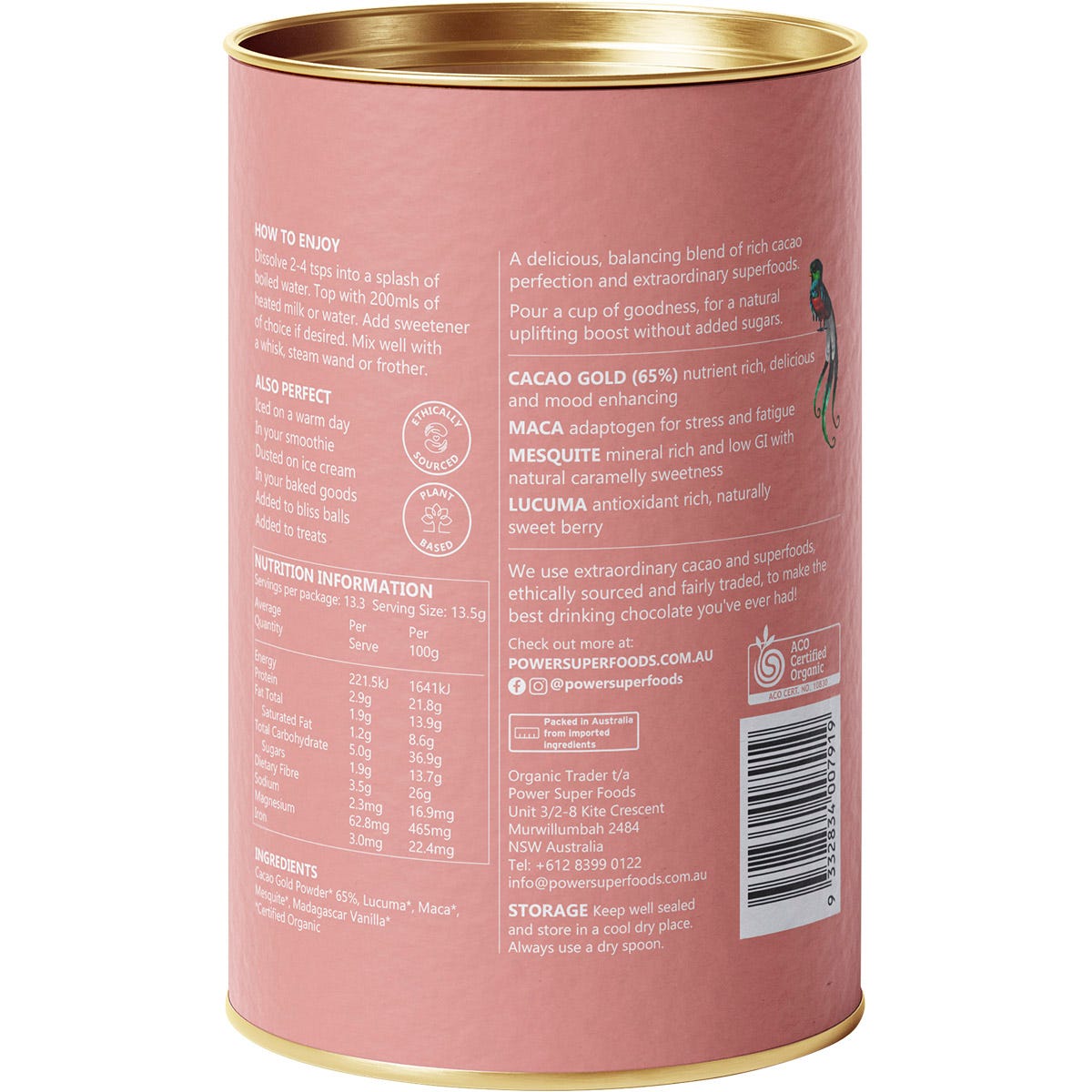 Power Super Foods Nourish Drinking Chocolate With Superfoods 180g - Power Super Foods