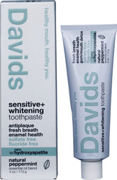 Davids Hydroxi Toothpaste Sensitive + Whitening Peppermint 113g - Davids Hydroxi Toothpaste