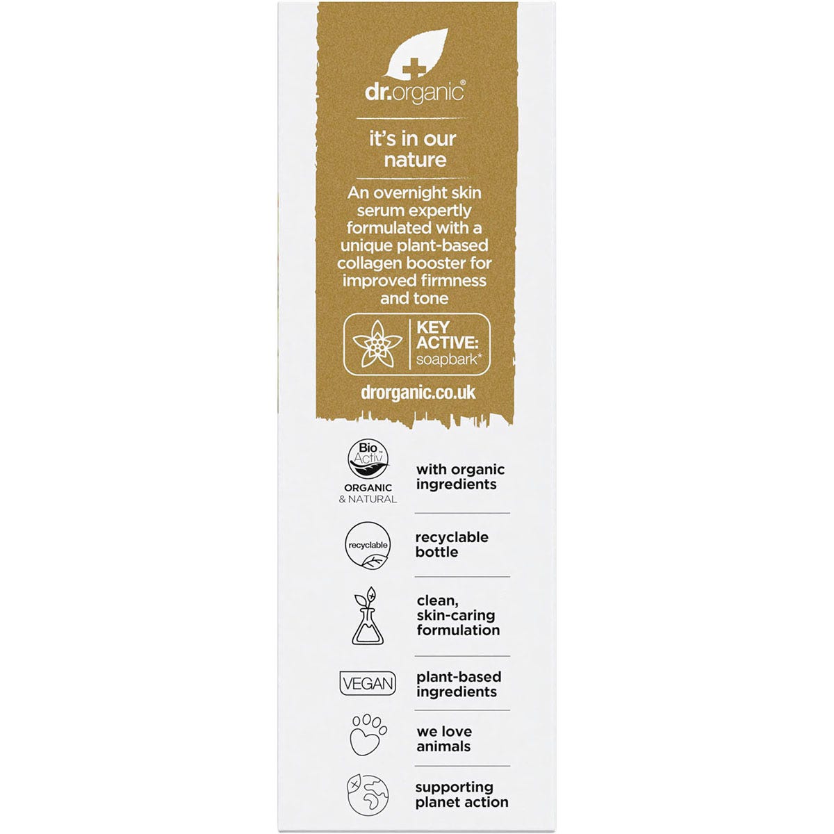 Dr. Organic Pro Collagen Plus+ Booster Serum Soapbark 30ml - Dr. Organic