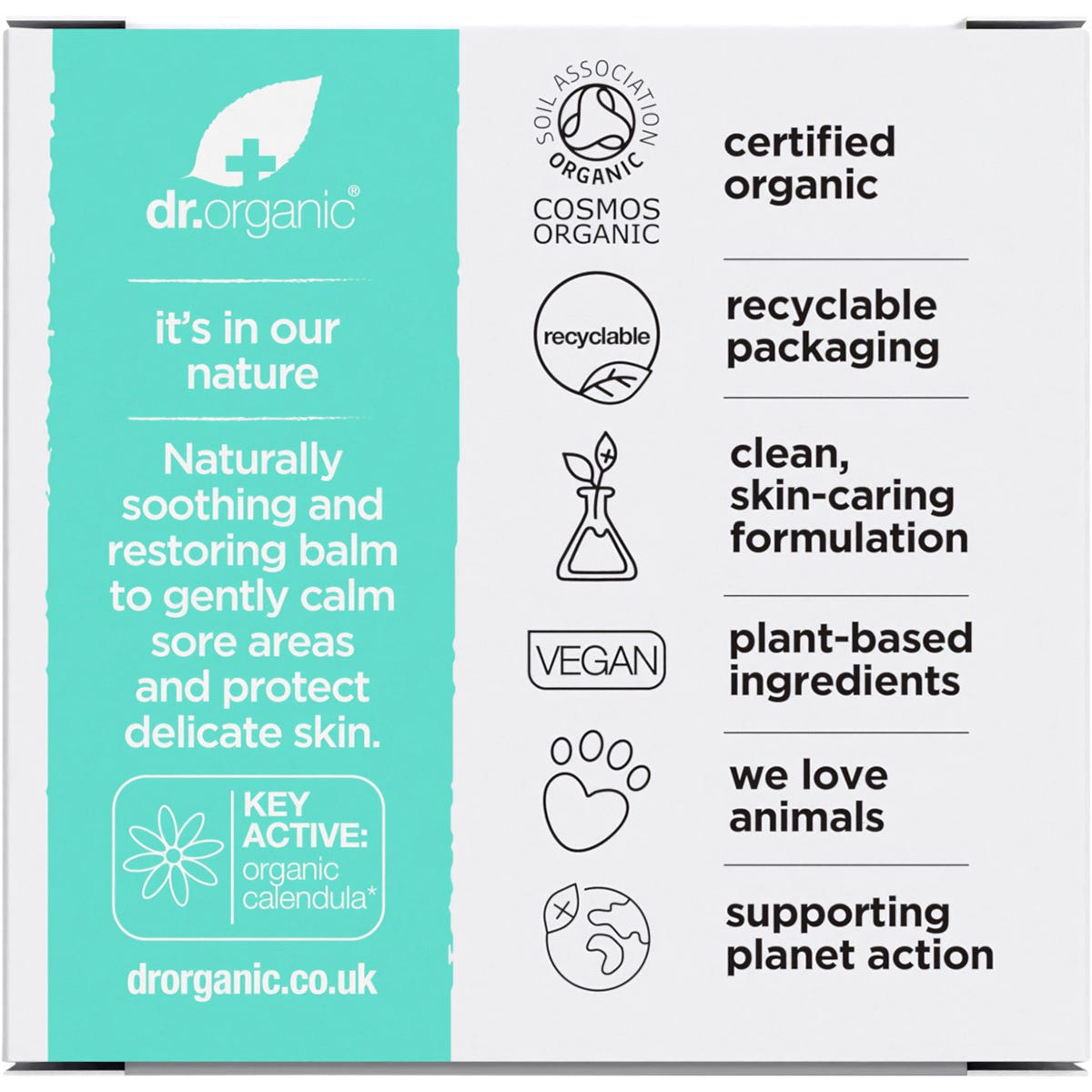 Dr. Organic Baby Bum Balm Nappy Change with Calendula 35g - Dr. Organic