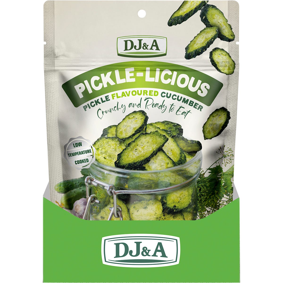 DJ&A Pickle-Licious Pickle Flavoured Cucumber 9x50g - DJ&A