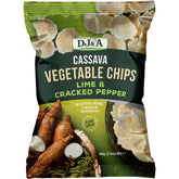 DJ&A Cassava Vegetable Chips Lime & Cracked Pepper 5x100g - DJ&A