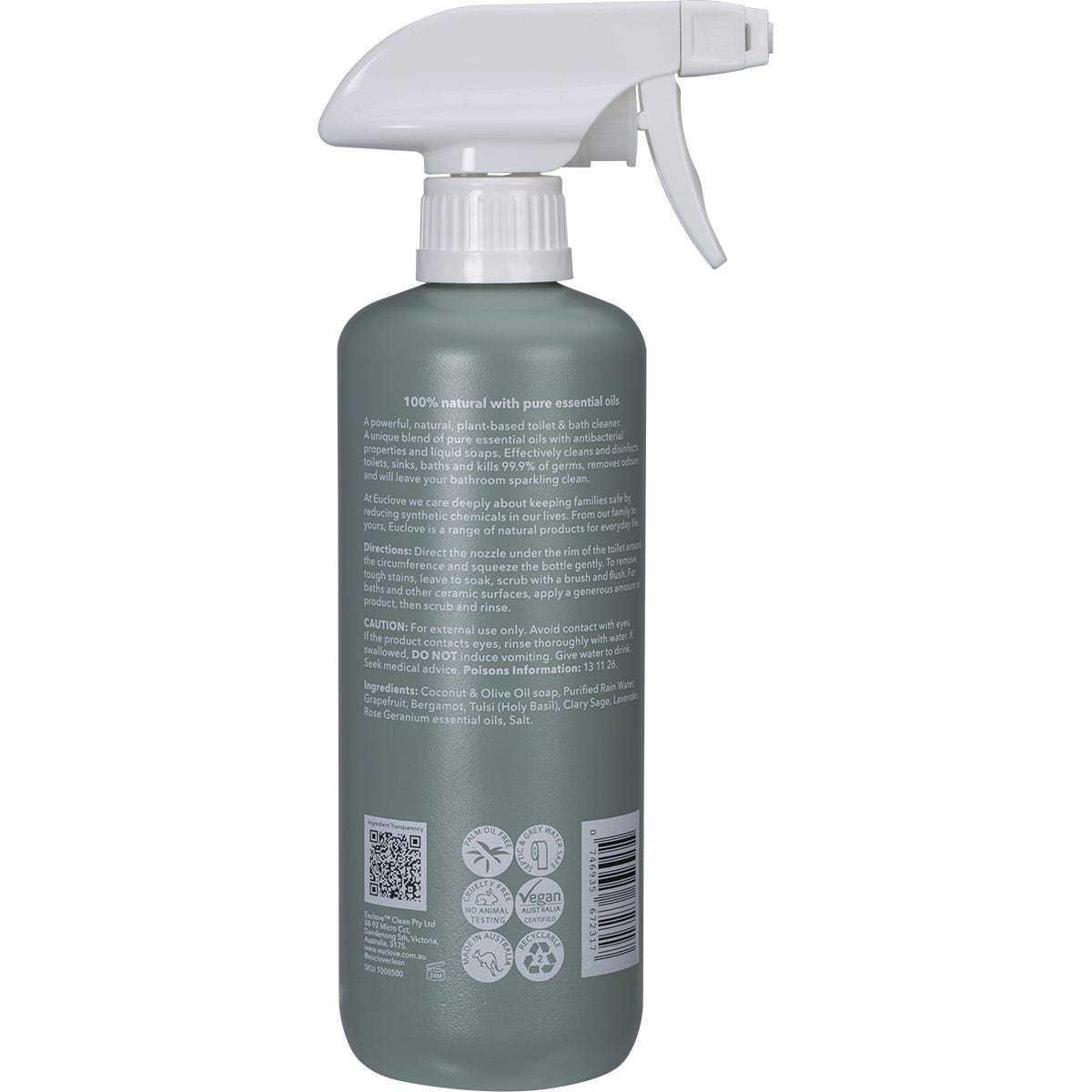 Euclove Toilet Cleaner 500ml - Euclove
