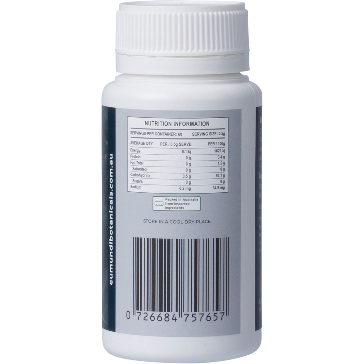 Eumundi Botanicals Tongkat Ali 2% Eurycomanone 60 Caps - Eumundi Botanicals