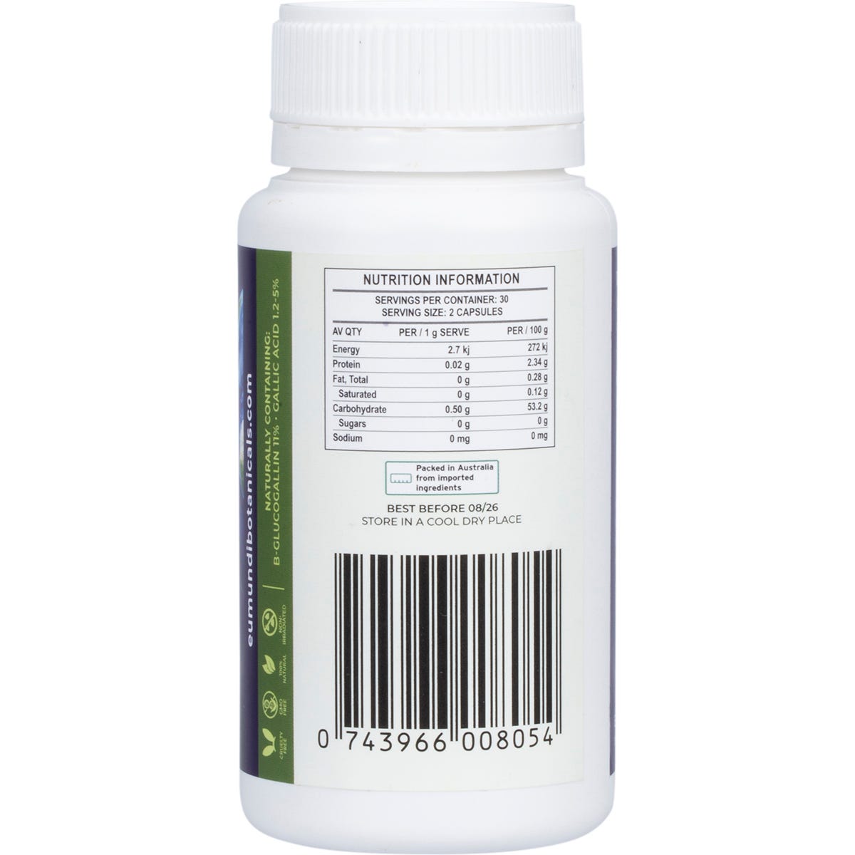 Eumundi Botanicals Beyond C Amla Capsules 60 Caps - Eumundi Botanicals