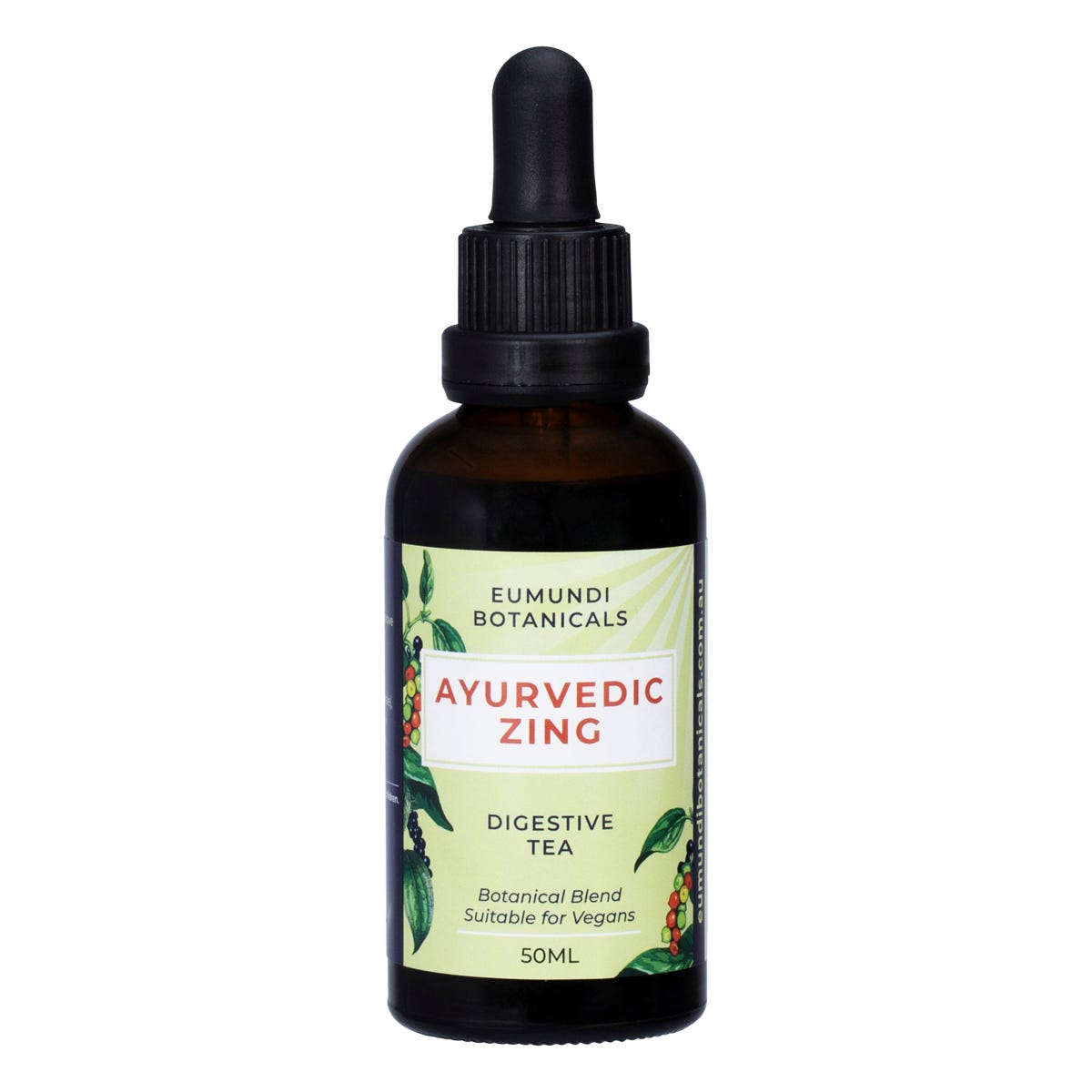 Eumundi Botanicals Ayurvedic Zing Digestive Tea 50ml - Eumundi Botanicals