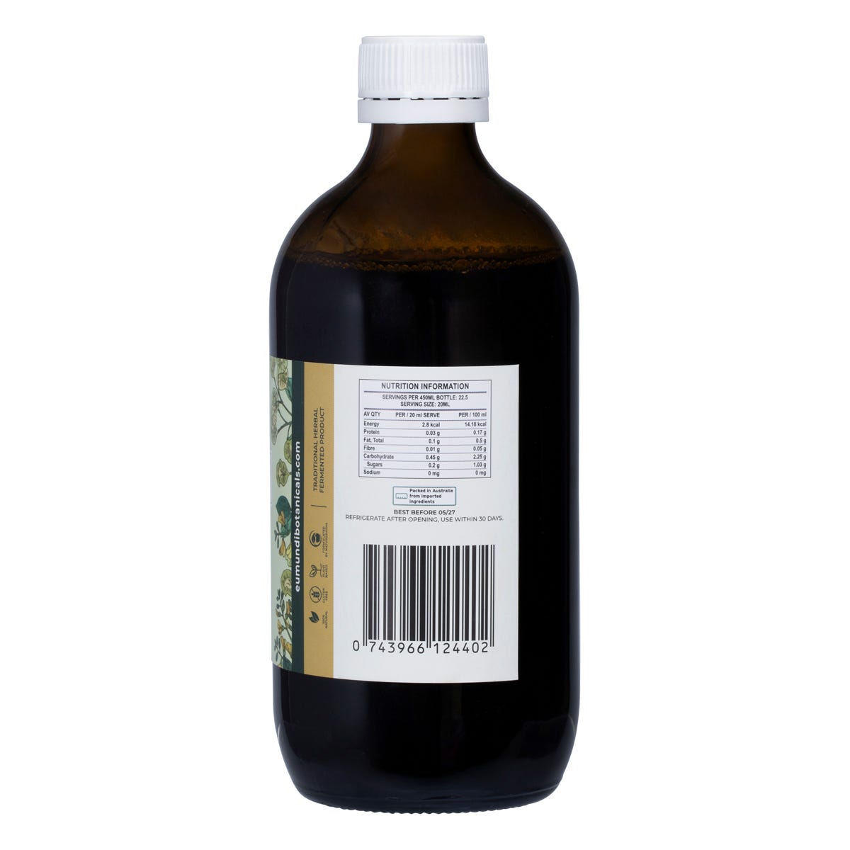 Eumundi Botanicals Ayurvedic Iron Plant Infused Tea 450ml - Eumundi Botanicals