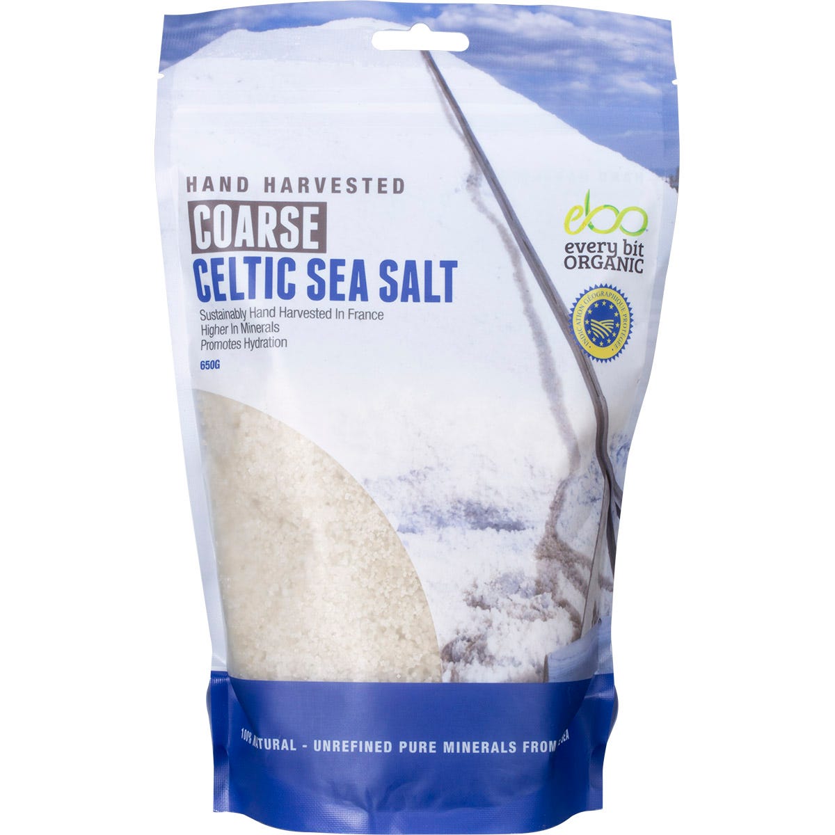 Every Bit Organic Celtic Sea Salt Coarse 650g - Every Bit Organic
