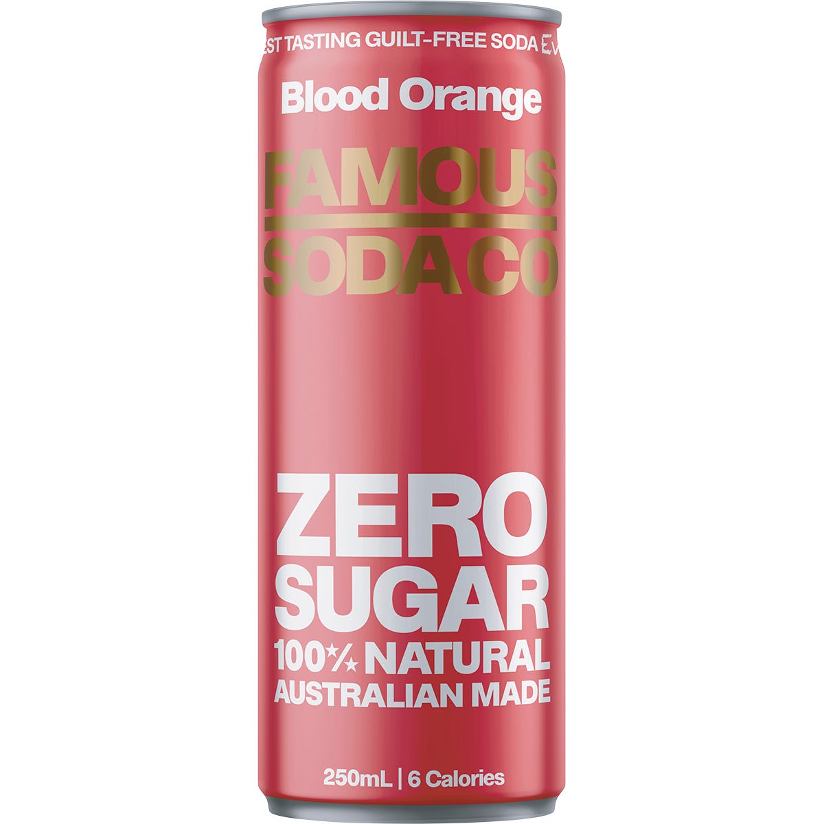 Famous Zero Sugar Soda Blood Orange 4x250ml - Famous