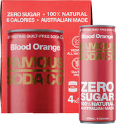 Famous Zero Sugar Soda Blood Orange 4x250ml - Famous