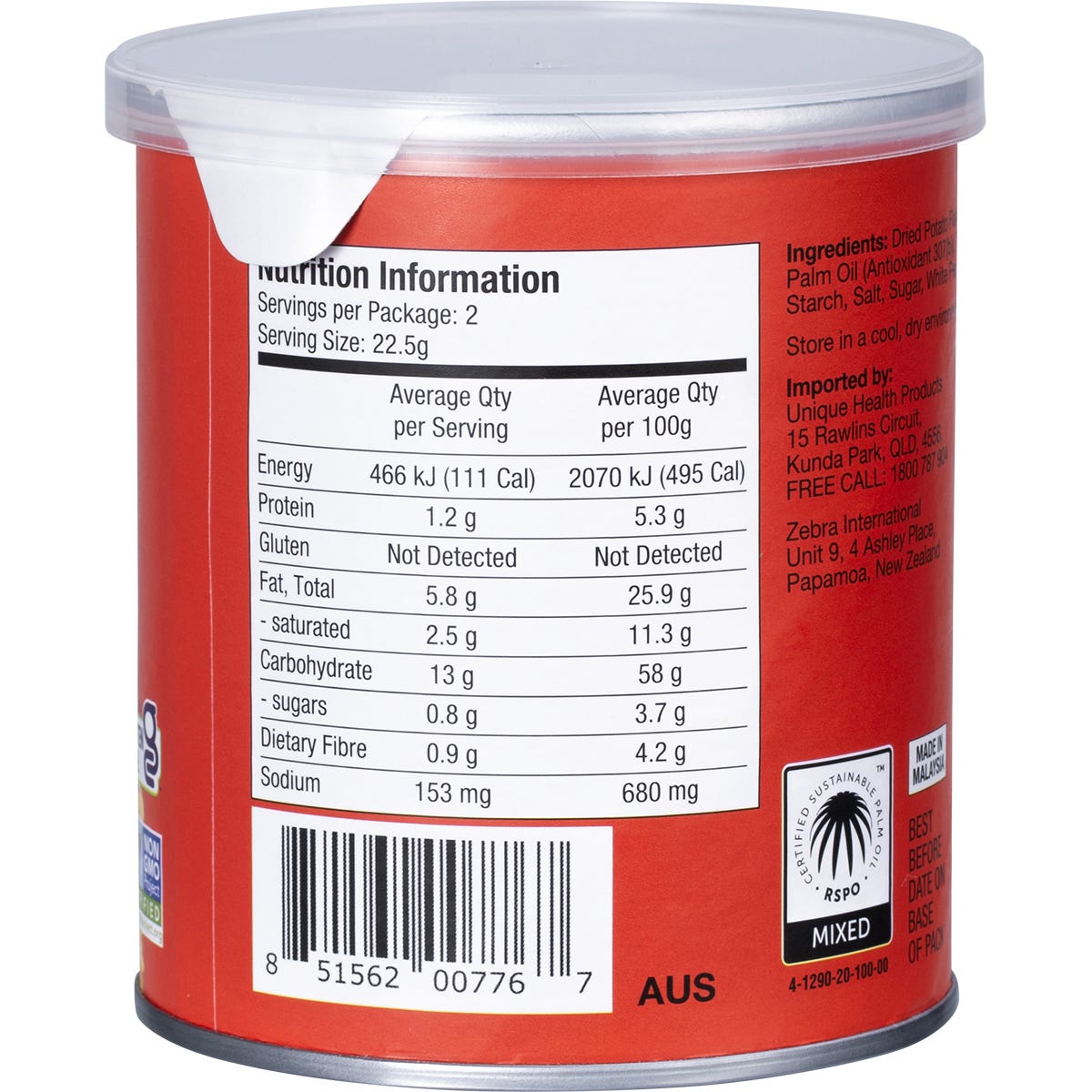 The Good Crisp Company Potato Crisps Classic Original 12x45g - The Good Crisp Company