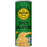 The Good Crisp Company Potato Crisps Spicy Jalapeno 8x160g - The Good Crisp Company