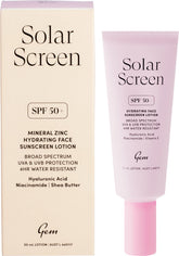Gem Solar Screen SPF50+ Hydrating Face Sunscreen Lotion 50ml - Gem
