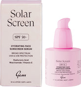Gem Solar Screen SPF50+ Hydrating Face Sunscreen Serum 30ml - Gem