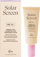 Gem Solar Screen SPF50+ Mineral Zinc Hydrating Face Lotion 50ml - Gem