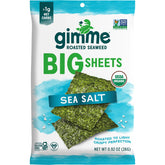 GIMME Roasted Seaweed Big Sheets Sea Salt 7 Sheets 26g - GIMME
