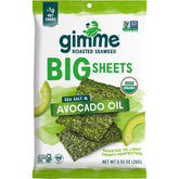 GIMME Roasted Seaweed Big Sheets Sea Salt&Avocado Oil 7 Sheets 26g - GIMME