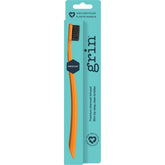 Grin 100% Recycled Toothbrush Medium Lime, Orange x8 - Grin