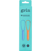 Grin 100% Recycled Plastic Tongue Cleaner Orange, Blue 8x2pk - Grin