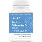 Hi-D Natural Vitamin D 1000 IU + Beta Glucan 60 Caps - Hi-D
