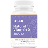 Hi-D Natural Vitamin D 3000 IU 60 Caps - Hi-D