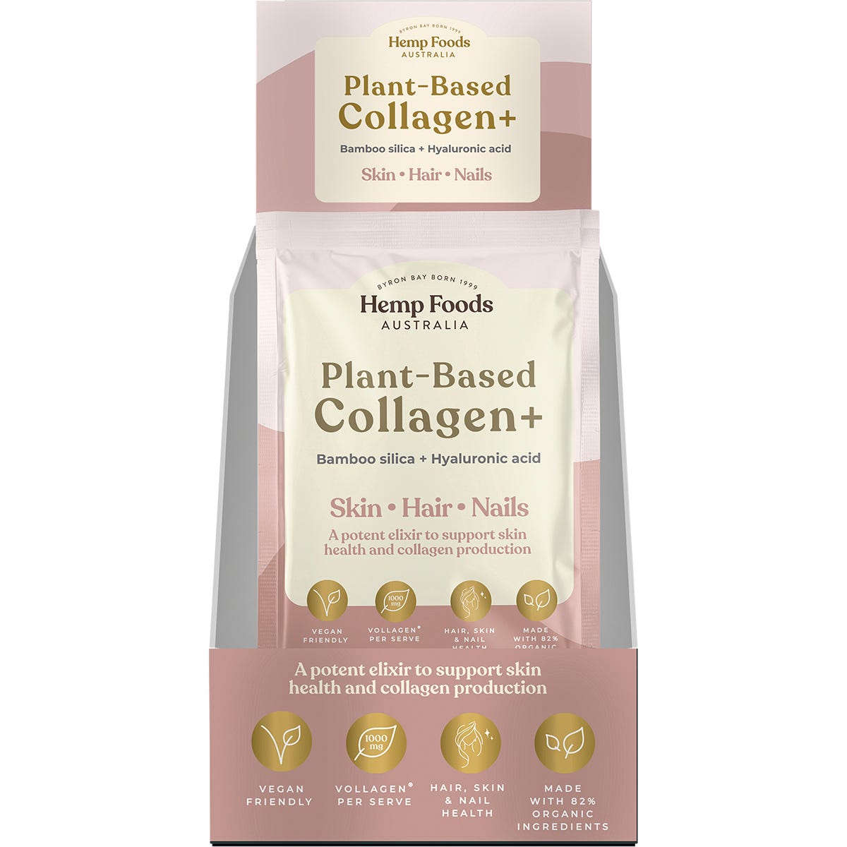 Hemp Foods Australia Plant-Based Collagen+ Berry 7x20g - Hemp Foods Australia