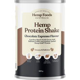 Hemp Foods Australia Organic Hemp Protein Shake Chocolate Espresso 420g - Hemp Foods Australia
