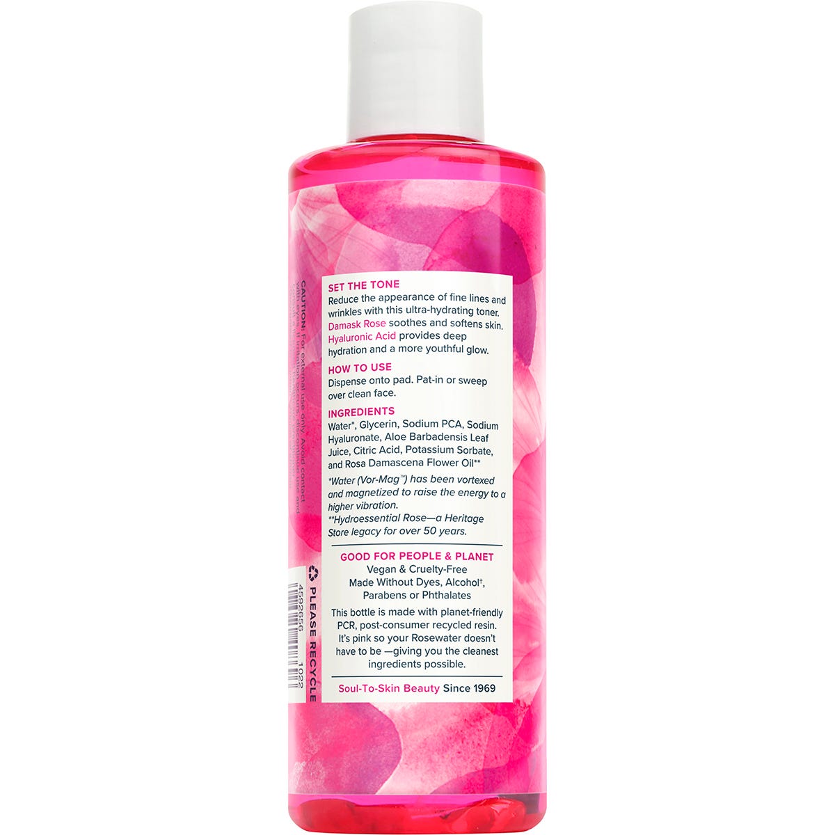 Heritage Store Rosewater Toner Dry to Combination Skin 237ml - Heritage Store