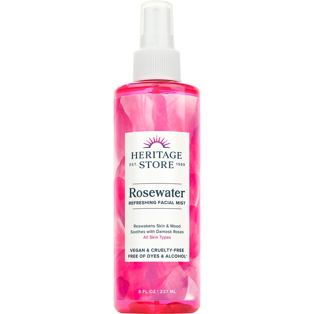 Heritage Store Rosewater Refreshing Facial Mist 237ml - Heritage Store