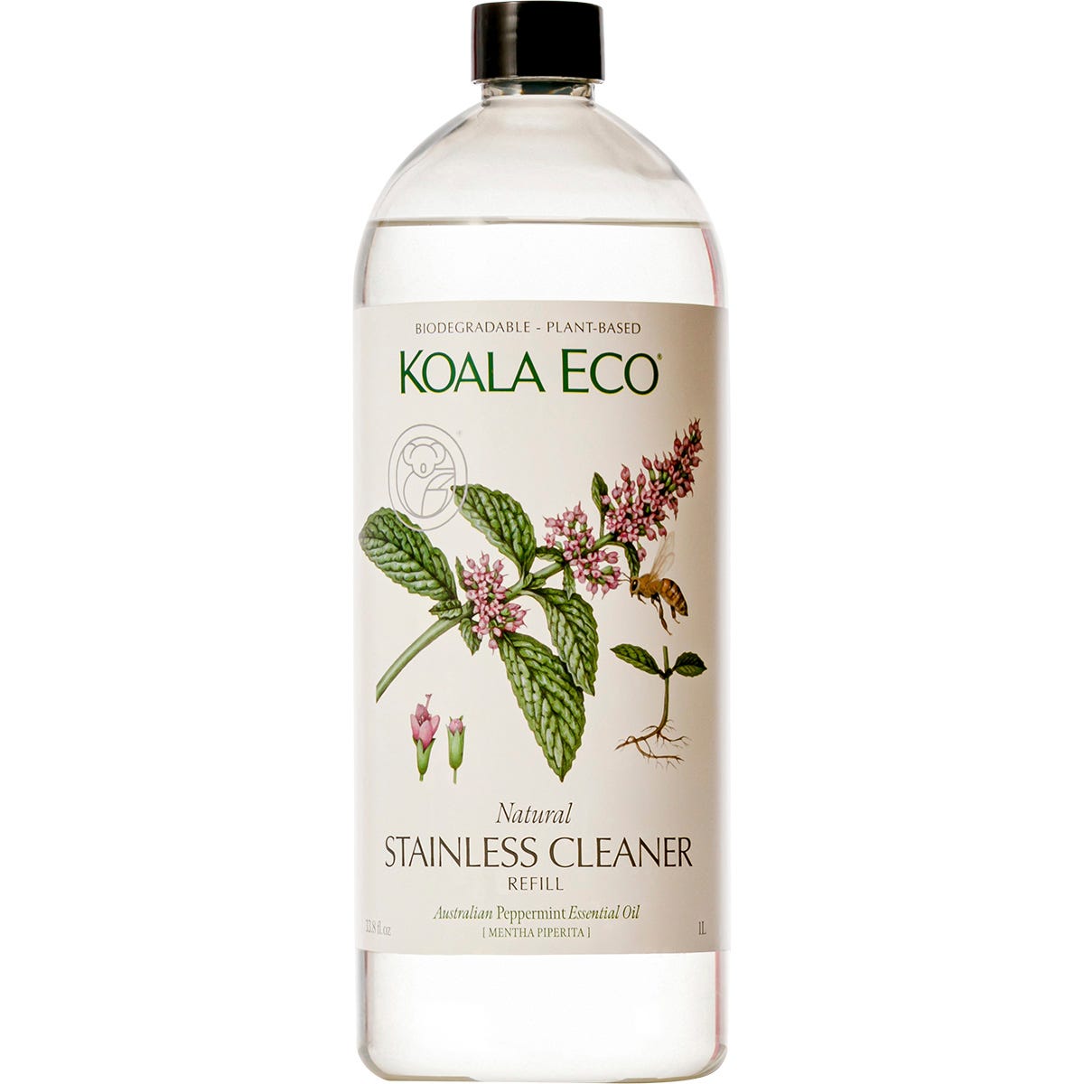 Koala Eco Stainless Steel Cleaner Peppermint 1L - Koala Eco