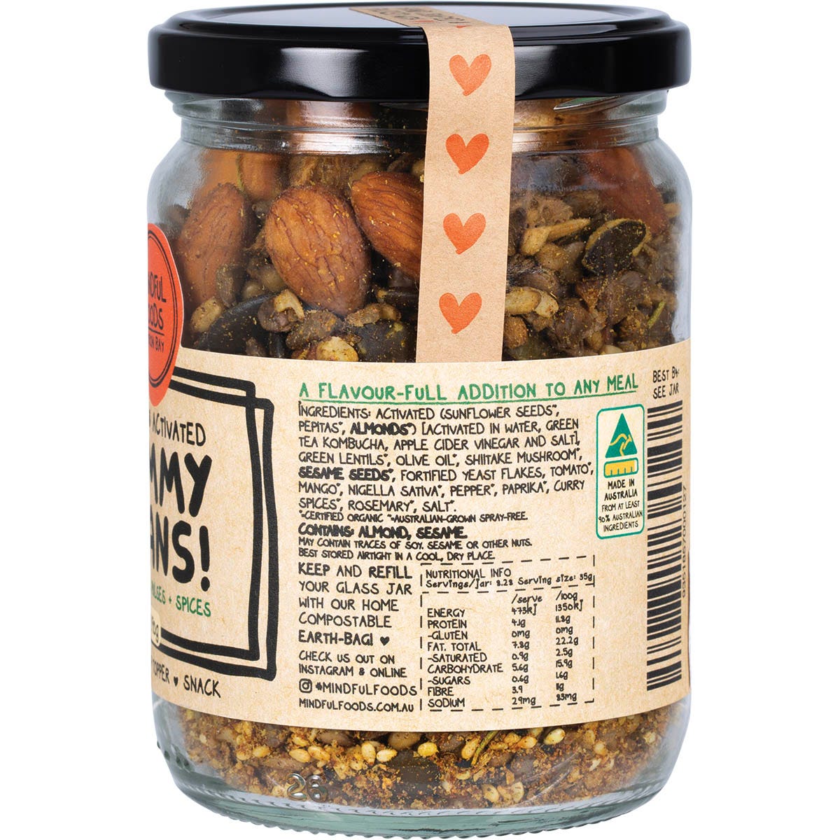 Mindful Foods Yummy Beans Organic & Activated 290g - Mindful Foods